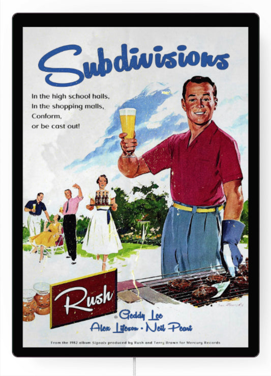 ‘Subdivisions’ by Rush | Art Panel