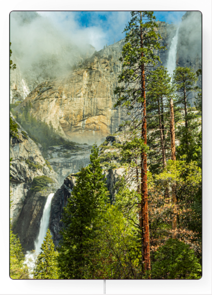'Upper and Lower Yosemite Falls’ by Steve J Berger | Art Panel